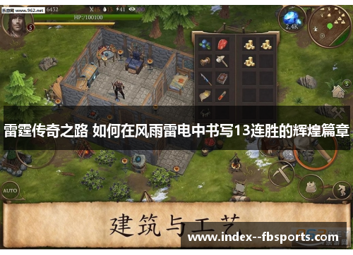 雷霆传奇之路 如何在风雨雷电中书写13连胜的辉煌篇章